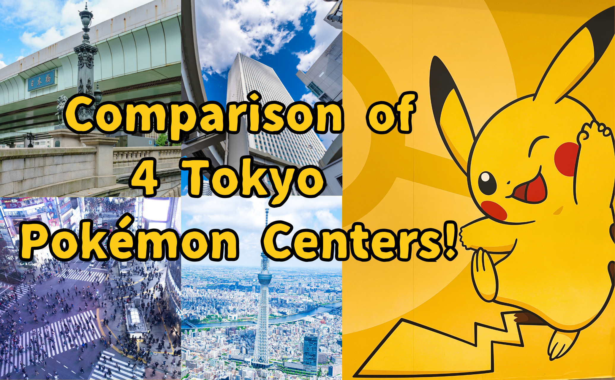 Comparison of 4 Tokyo Pokémon Centers!
