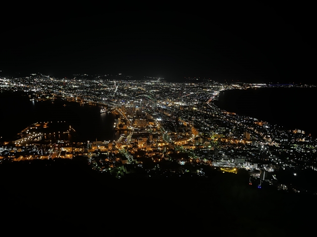 night view of Hakodate city